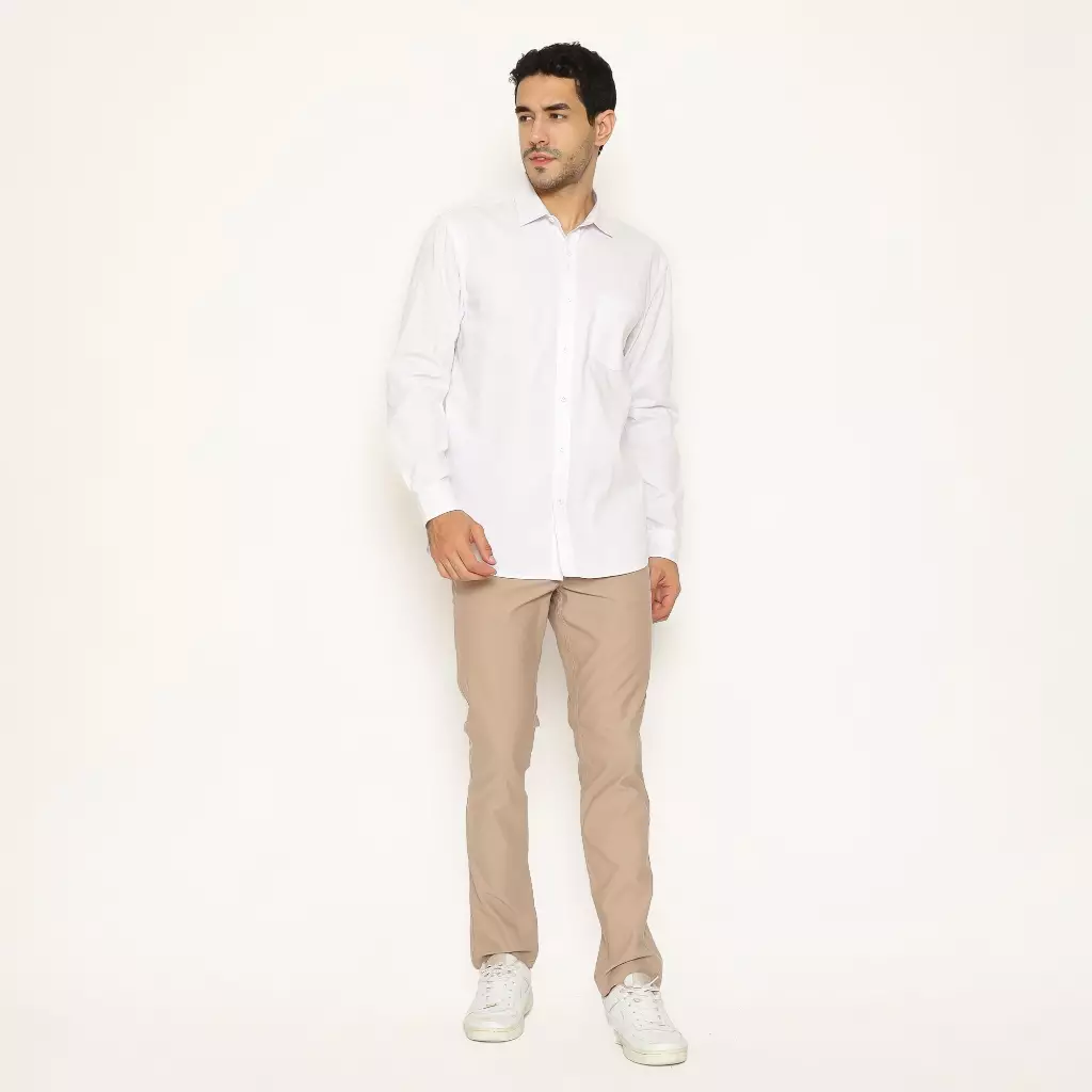 AMK Kemeja Pria Lengan Panjang SHS MASAHIRO L/S Premiere Solid White