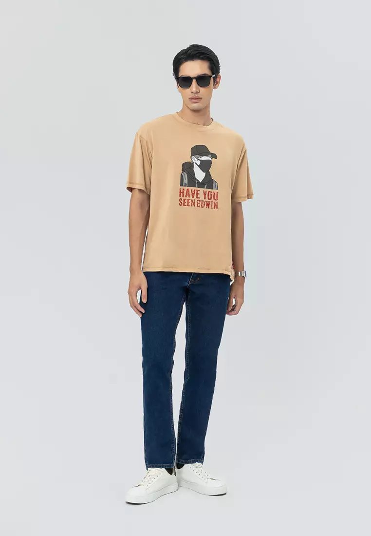 BOURNE BEIGE Kaos Pria Lengan Pendek SS - Top Man Graphic Tee