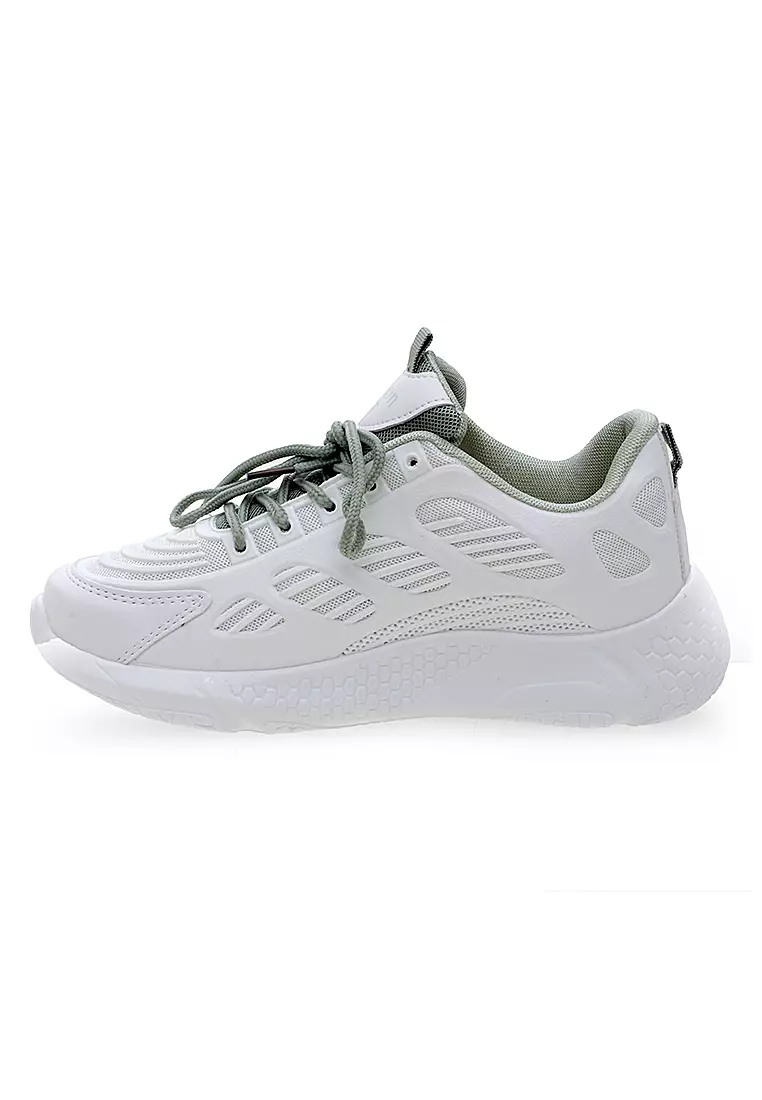 Sepatu Wanita Design Sport Sneakers Women Dual Tone Color - Hijau