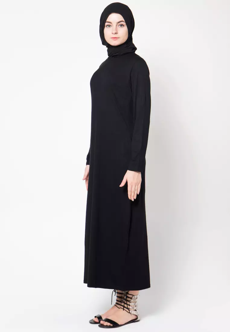 JV Hasanah Manset Gamis Black | Inner Manset Gamis Rayon Adem