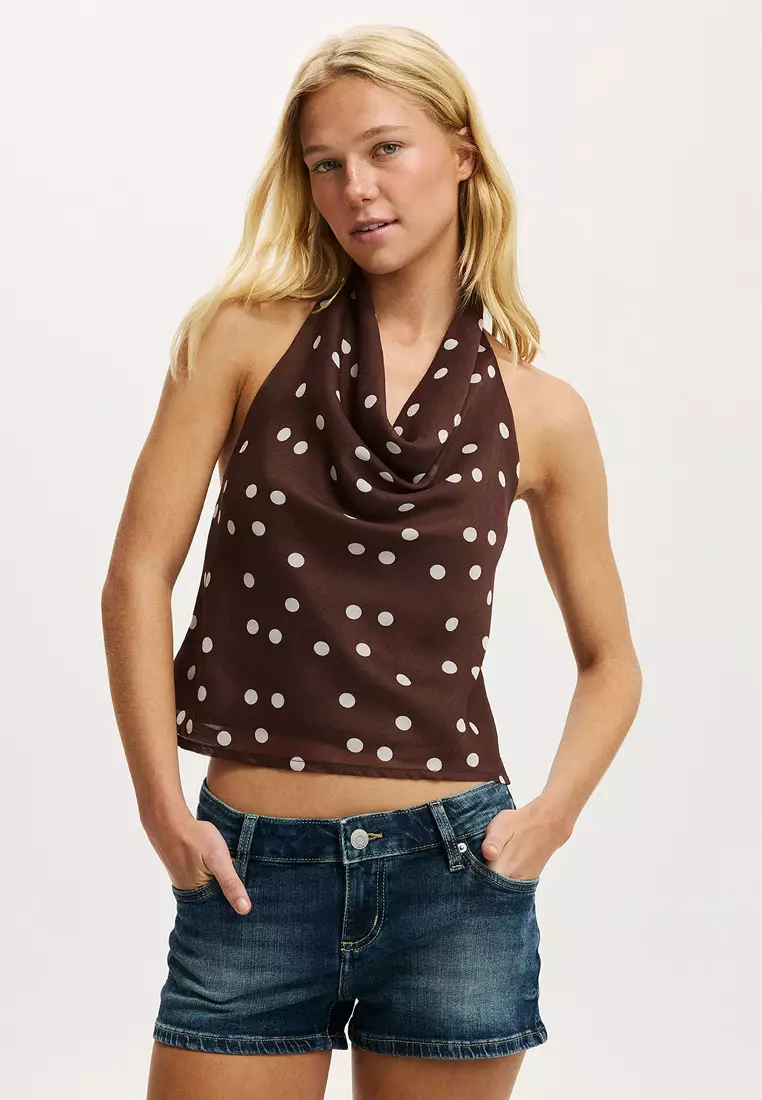 Micro Low Denim Shorts