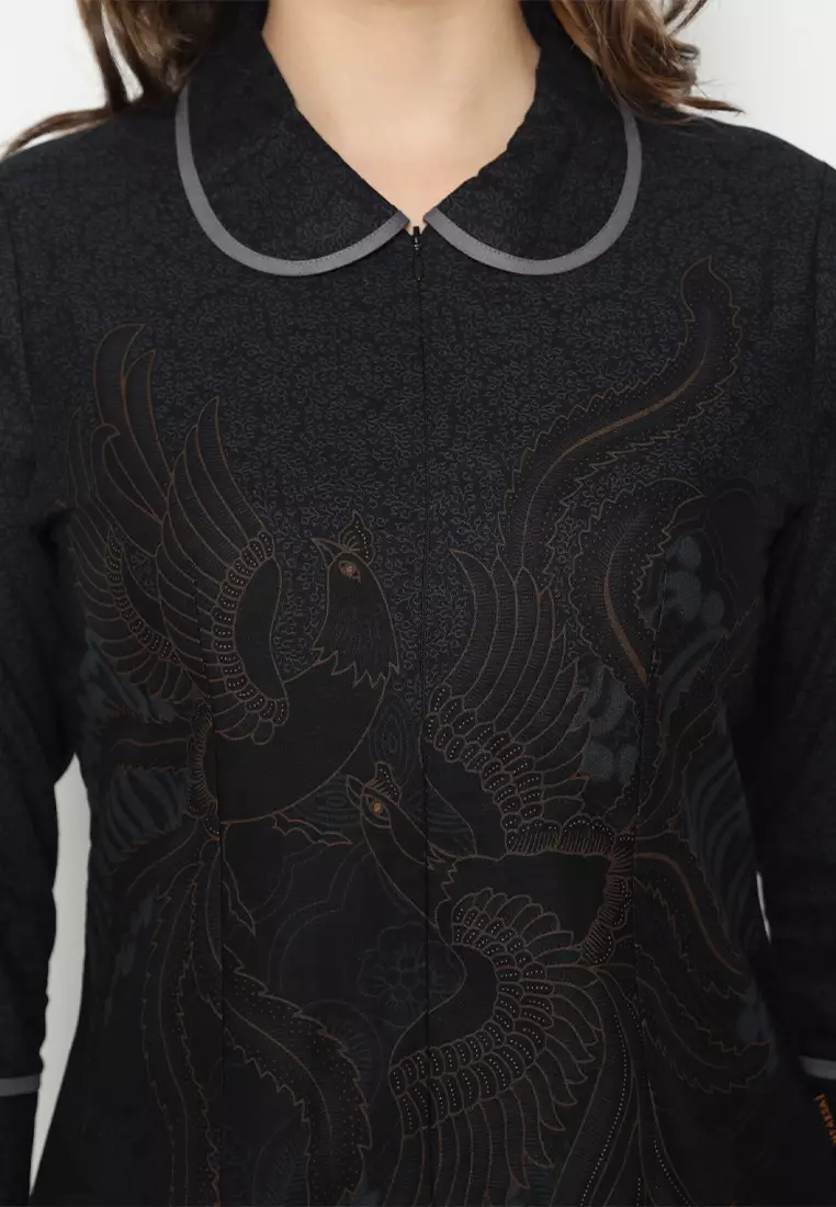 My Aksa Batik Wanita Blouse Cilla Cian