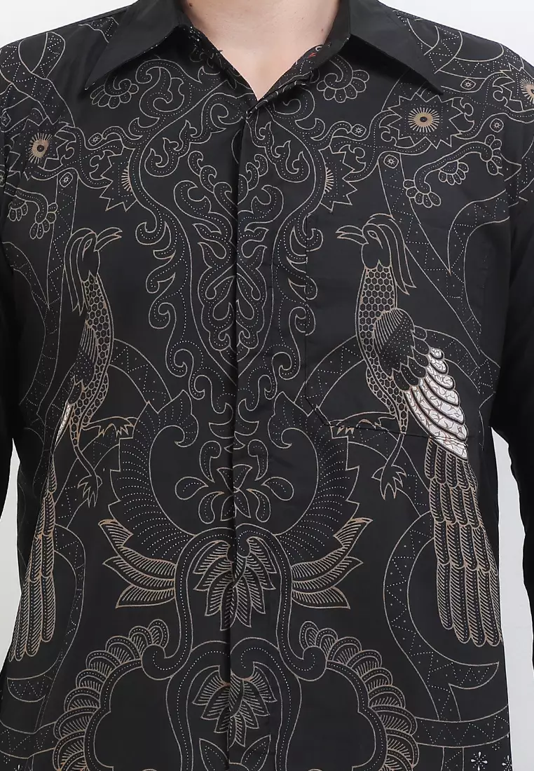 Yudhistira Kemeja Batik Exclusive Premium Pria Casual Modern Lengan Panjang