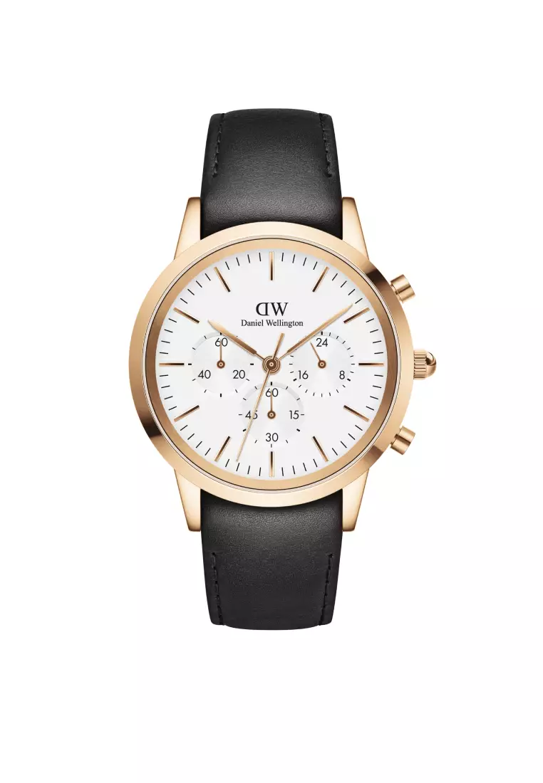 Buy Daniel Wellington Iconic Chronograph 42mm Sheffield Rose gold
