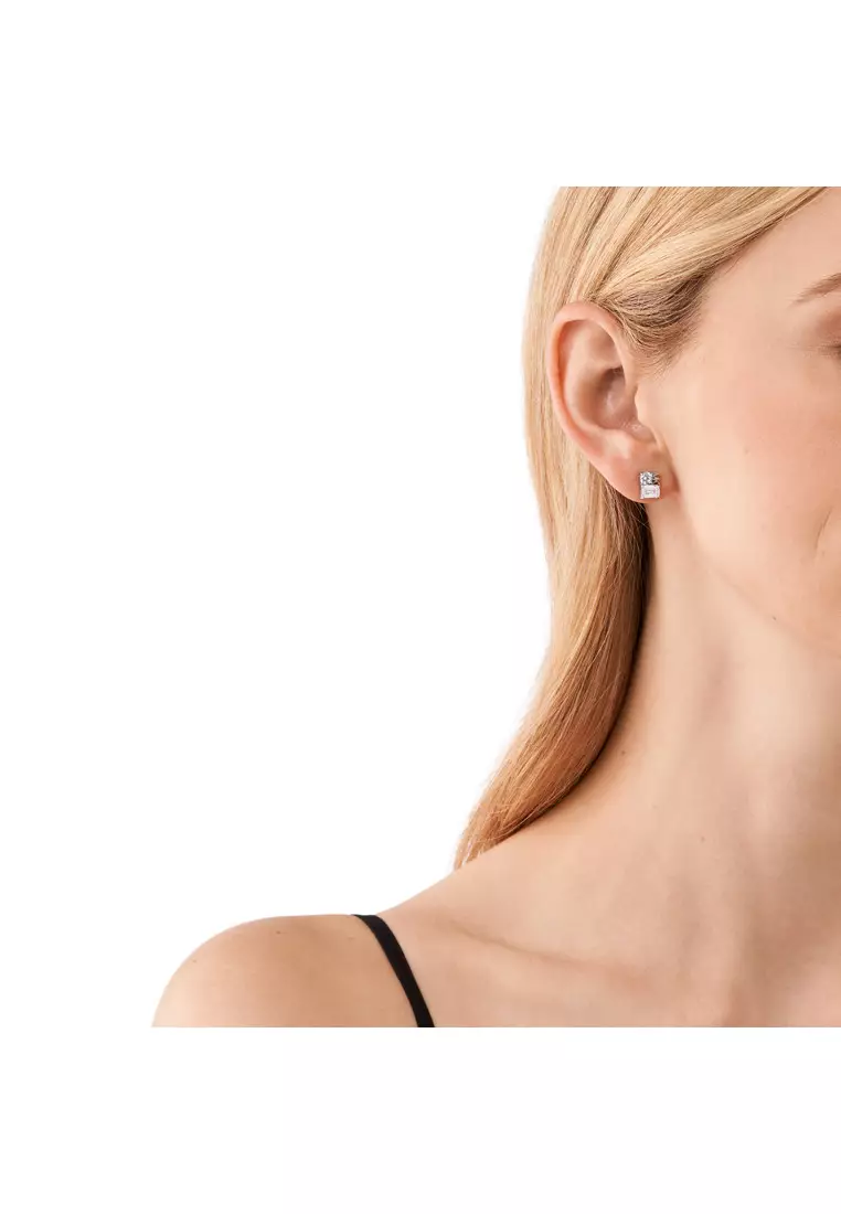 Mk earrings silver shop