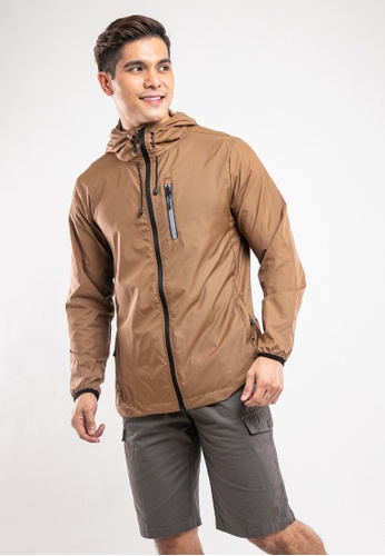 FOREST brown Forest Windbreaker Water Repellent Jacket - 30361-13Khaki 4C339AABCC6986GS_1