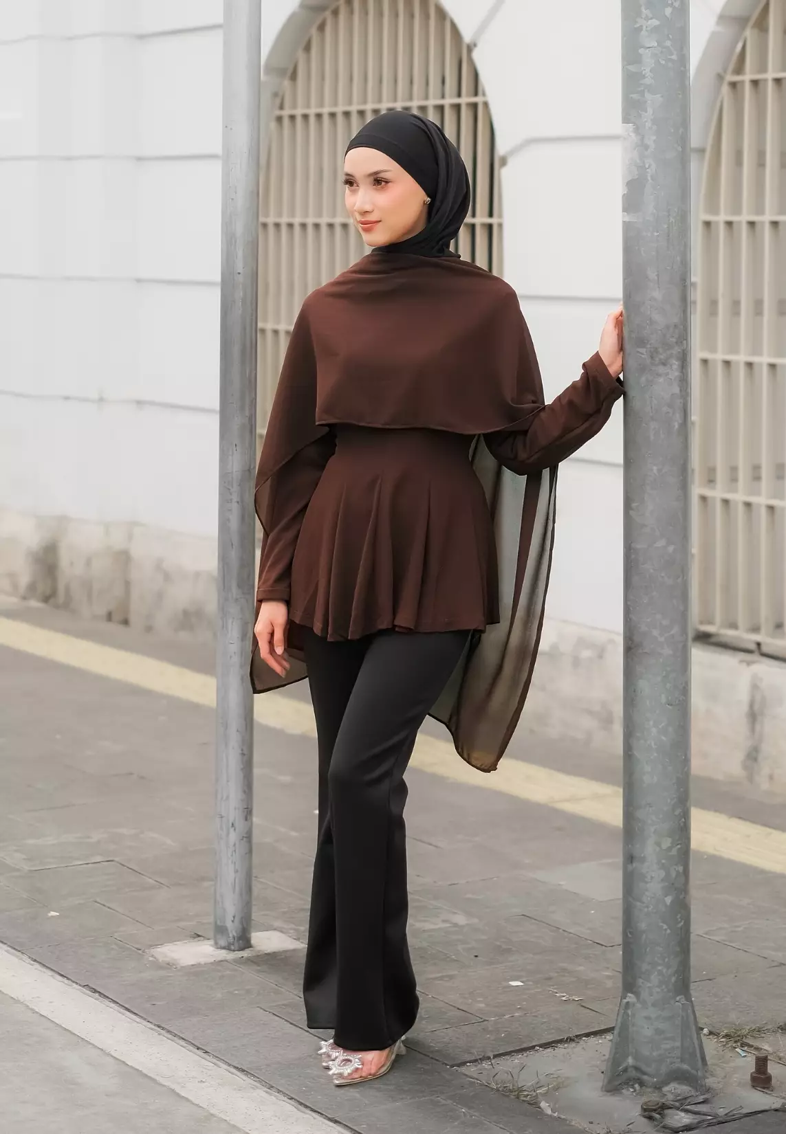 Adeline Blouse - Coffee