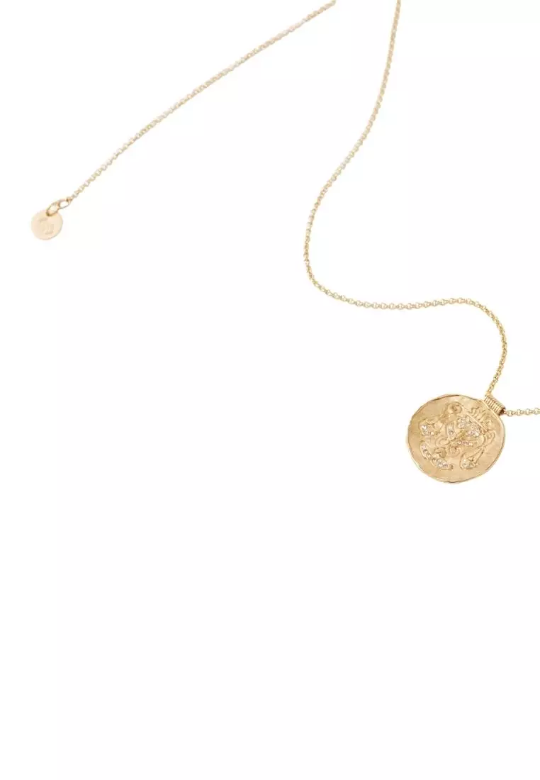 Buy Maje Zodiac Medal Necklace Libra 2024 Online ZALORA Singapore
