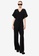 LC WAIKIKI black V-Neck Women's Jumpsuit 27EACAA0D894E0GS_1