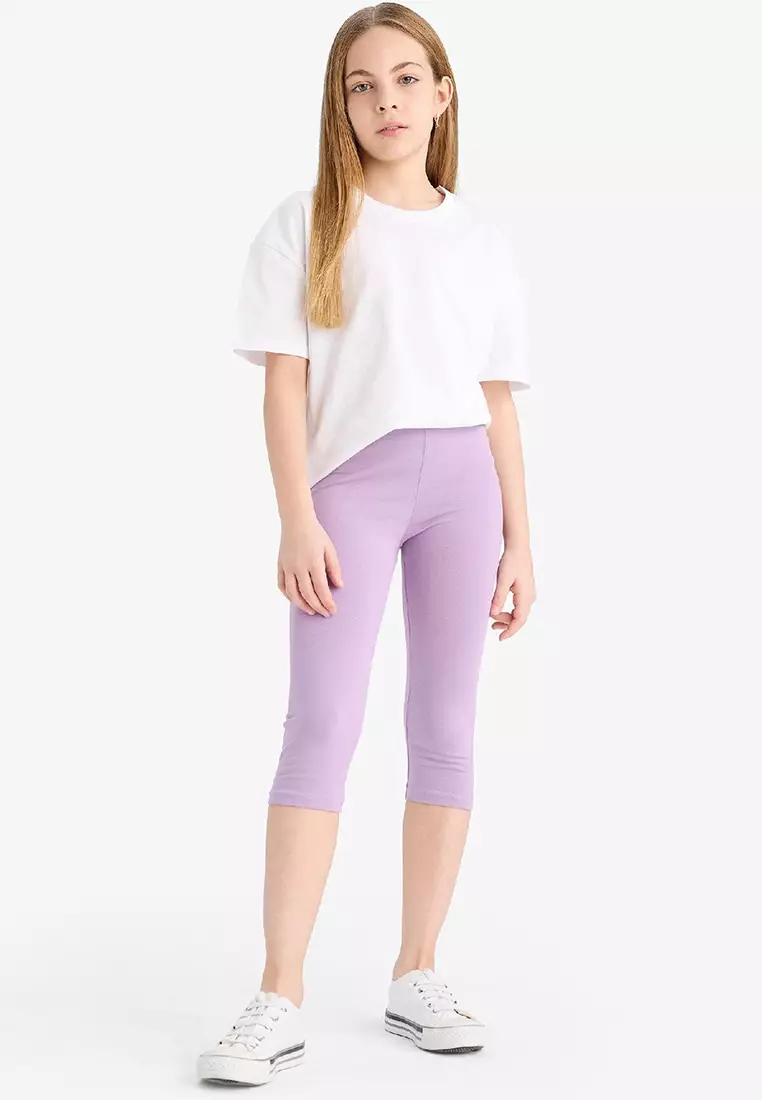 Elastic Midi Leggings