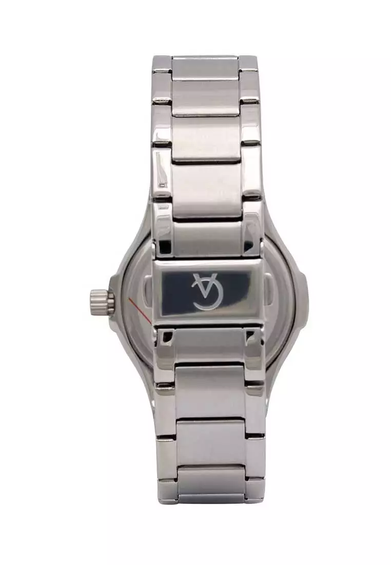 Alexandre Christie Jam Tangan Wanita - Silver Red - Stainless Steel - 2913 BFBSSRE