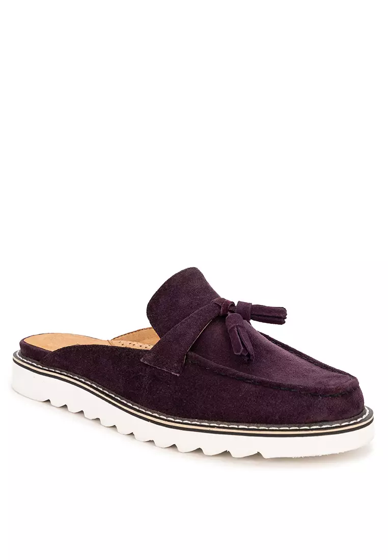 Discount on Bristol Shoes  shoes - SKU: Annika Violet Tassled Mule