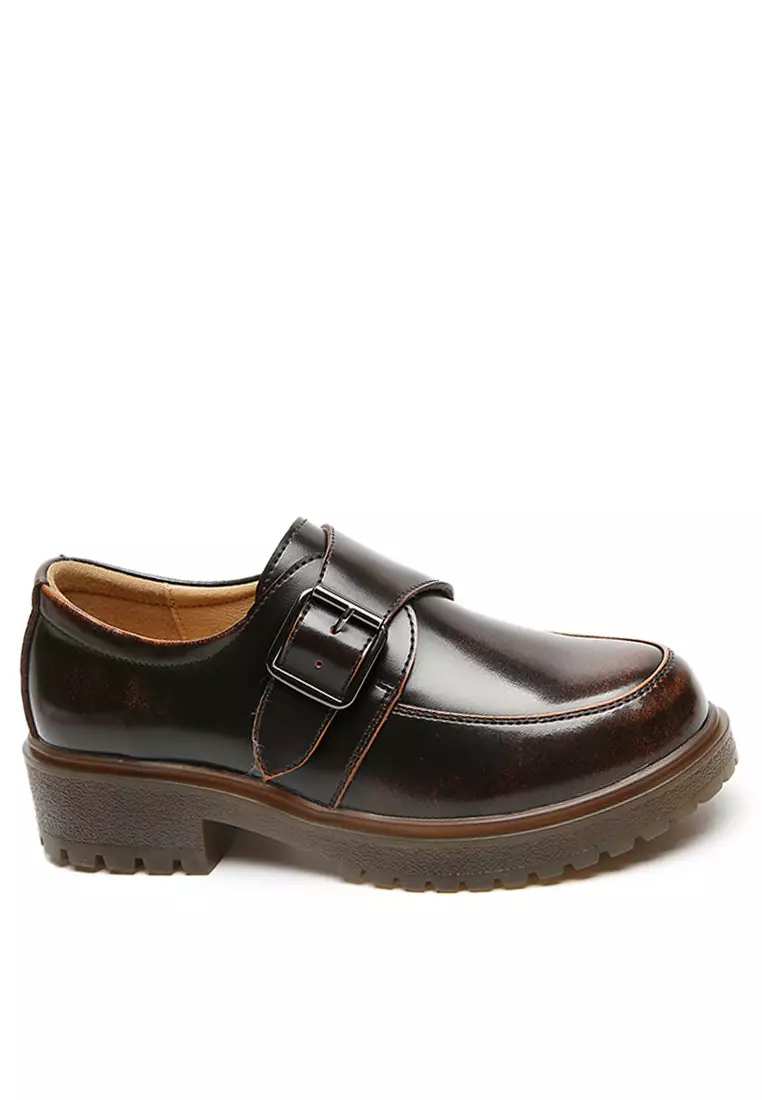 Discount on Twenty Eight Shoes  shoes - SKU: Leather Metal Buckle Loafers Mz5767-2