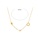 Glamorousky silver Fashion SimplePlated  Gold 316L Stainless Steel Star Circle Necklace 84953AC1703DB3GS_2