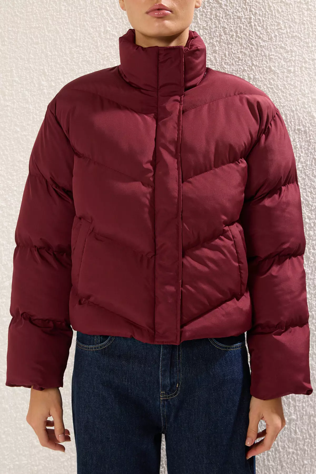 Claret Red Regular Coat TWOAW24MO00048