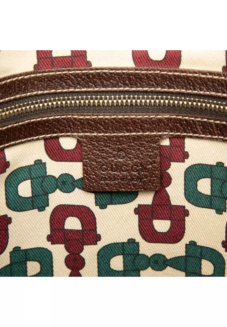 Pre-Loved Gucci Gg Suede Charmy Tote