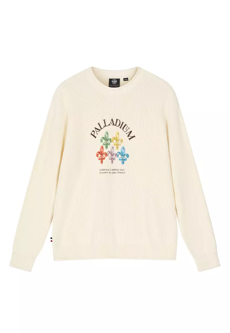 MEN'S PALLADIUM LOGO WAFFLE PATTERN SWEATER