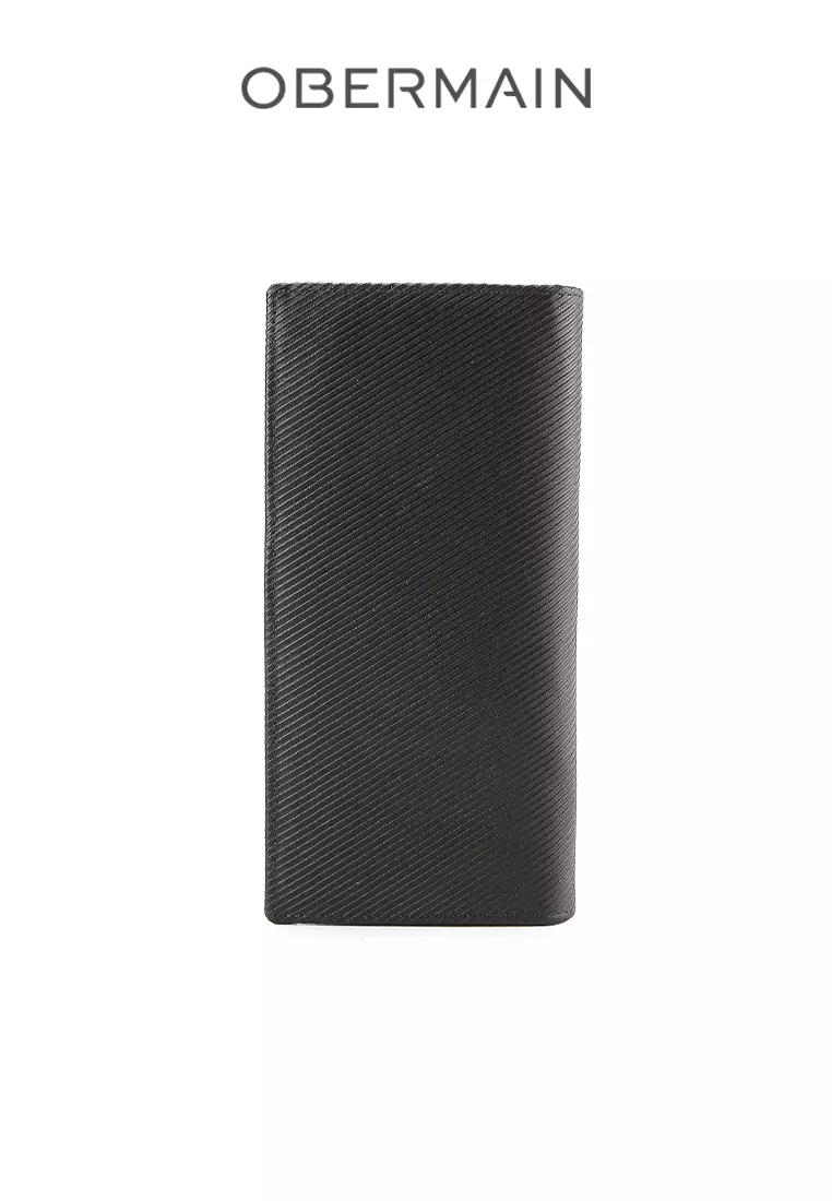 RFID Long Wallet Genuine Leather Brown