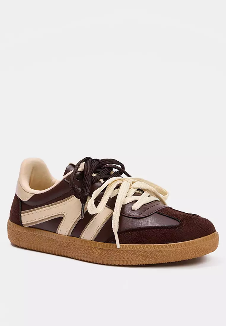 Retro Double Lace-Up Sneakers