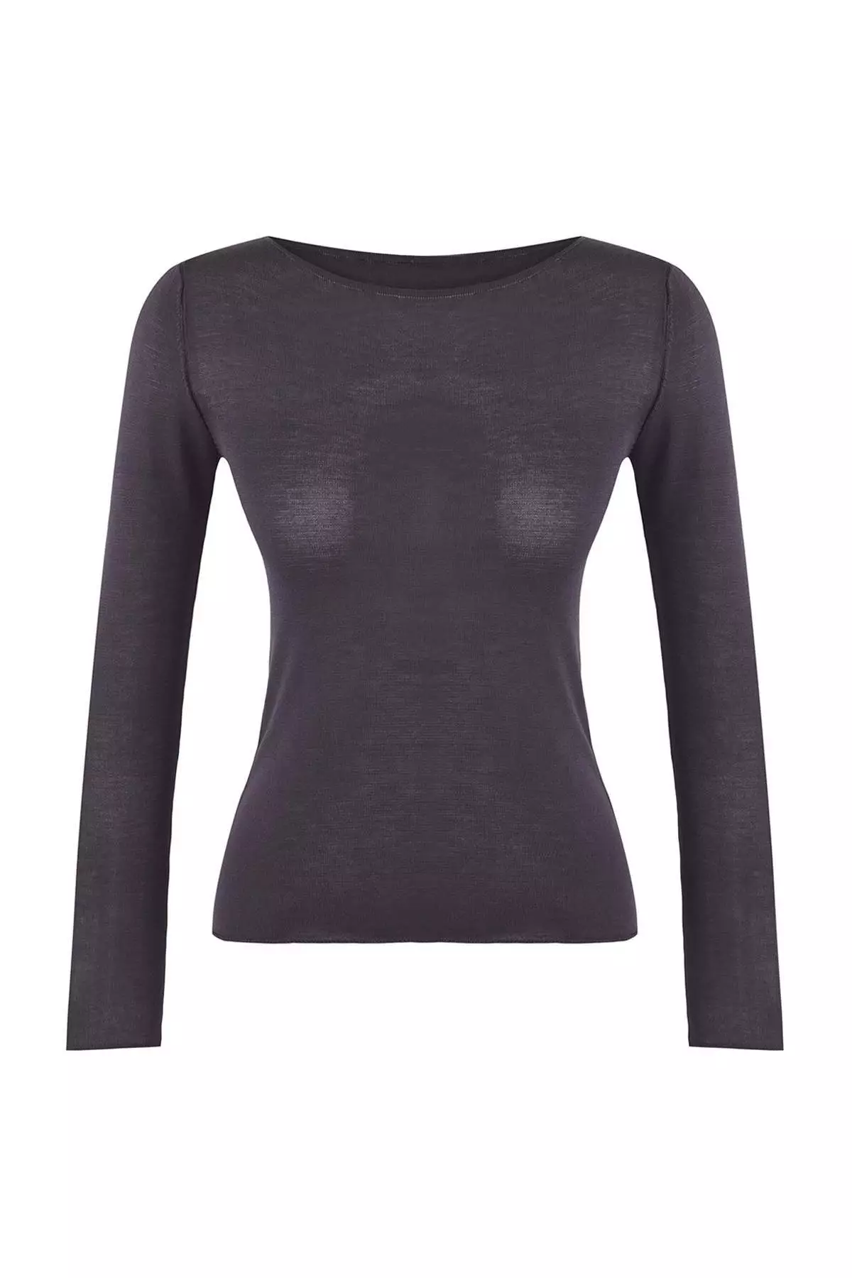 Wardrobe Essentials Anthracite Basic Thin Knit Sweater | Twoaw26Kz00112