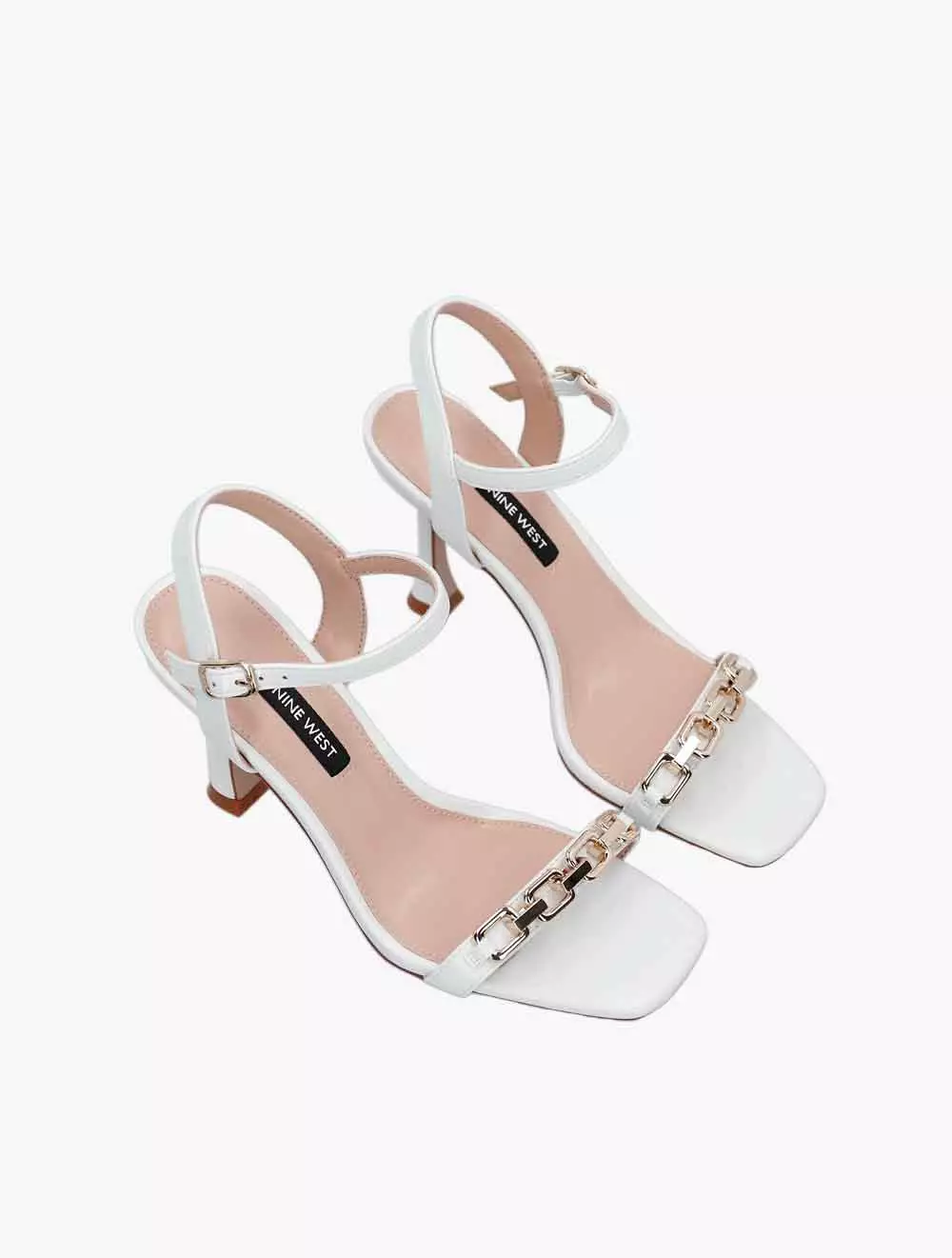 Nine West Davidson Women's Sandal Heels - White