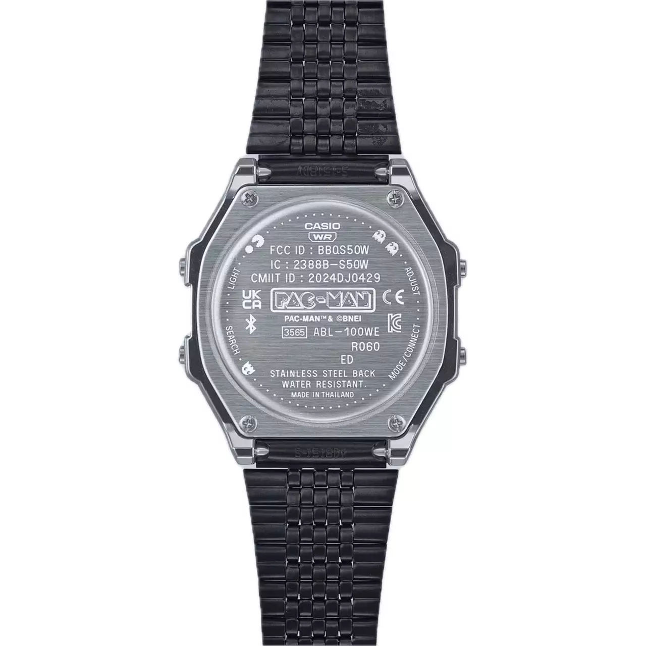 Casio PAC-MAN Jam Tangan Pria - Black - Stainless Steel - ABL-100WEPC-1BDR