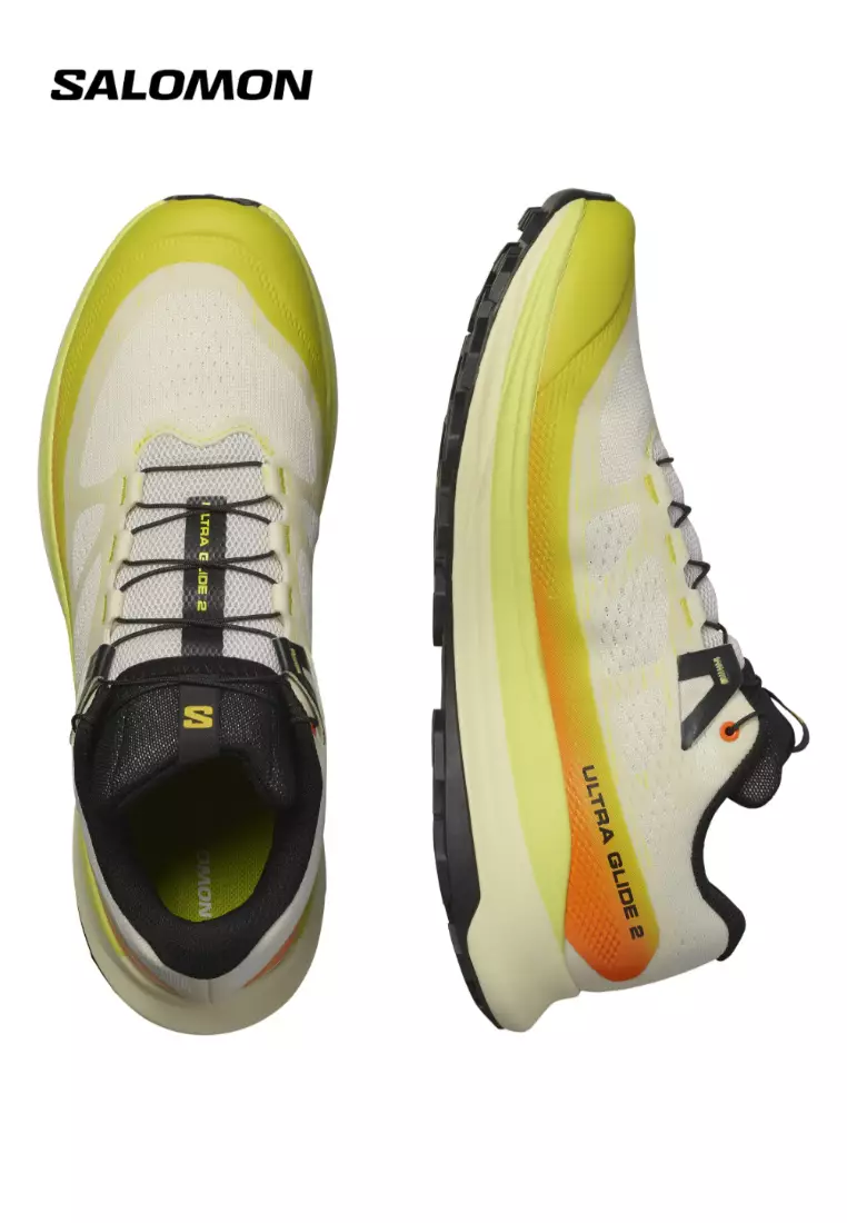 ULTRA GLIDE 2 Men Trail Running Shoes in Vanilla Ice / Sulphur Spring / Dragon Fire