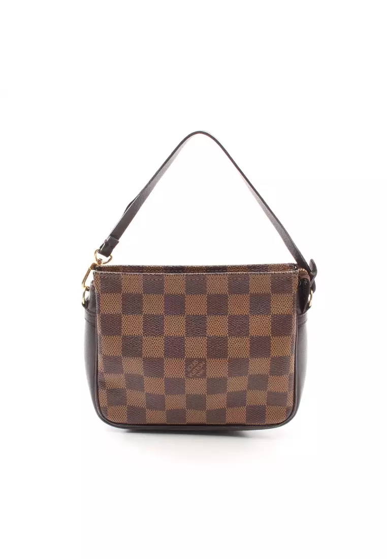 LOUIS VUITTON Damier Ebene Truth Makeup Pouch Brown