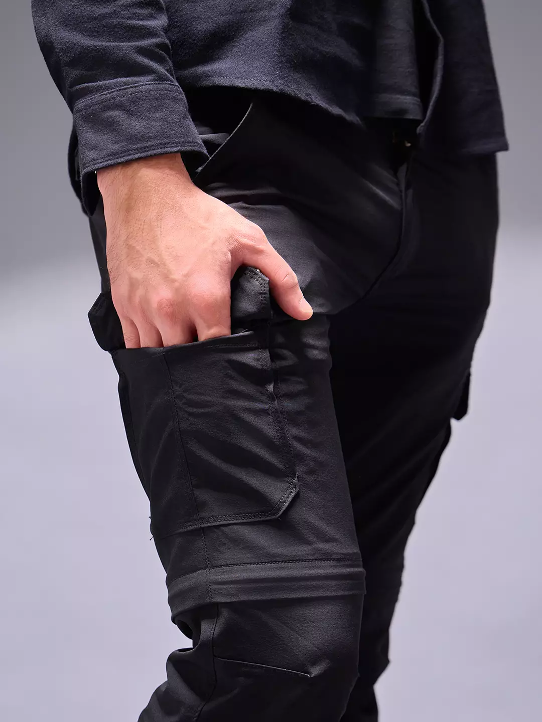 OXCON Cargo Pants Zwiss Dual-mode Celana Cargo Black