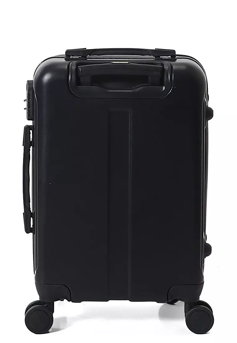 Carlton Koper Hardcase Unisex Size 20 Inch Suitcase Combination Lock Material ABS+PVC Coated ORIGINAL - Black