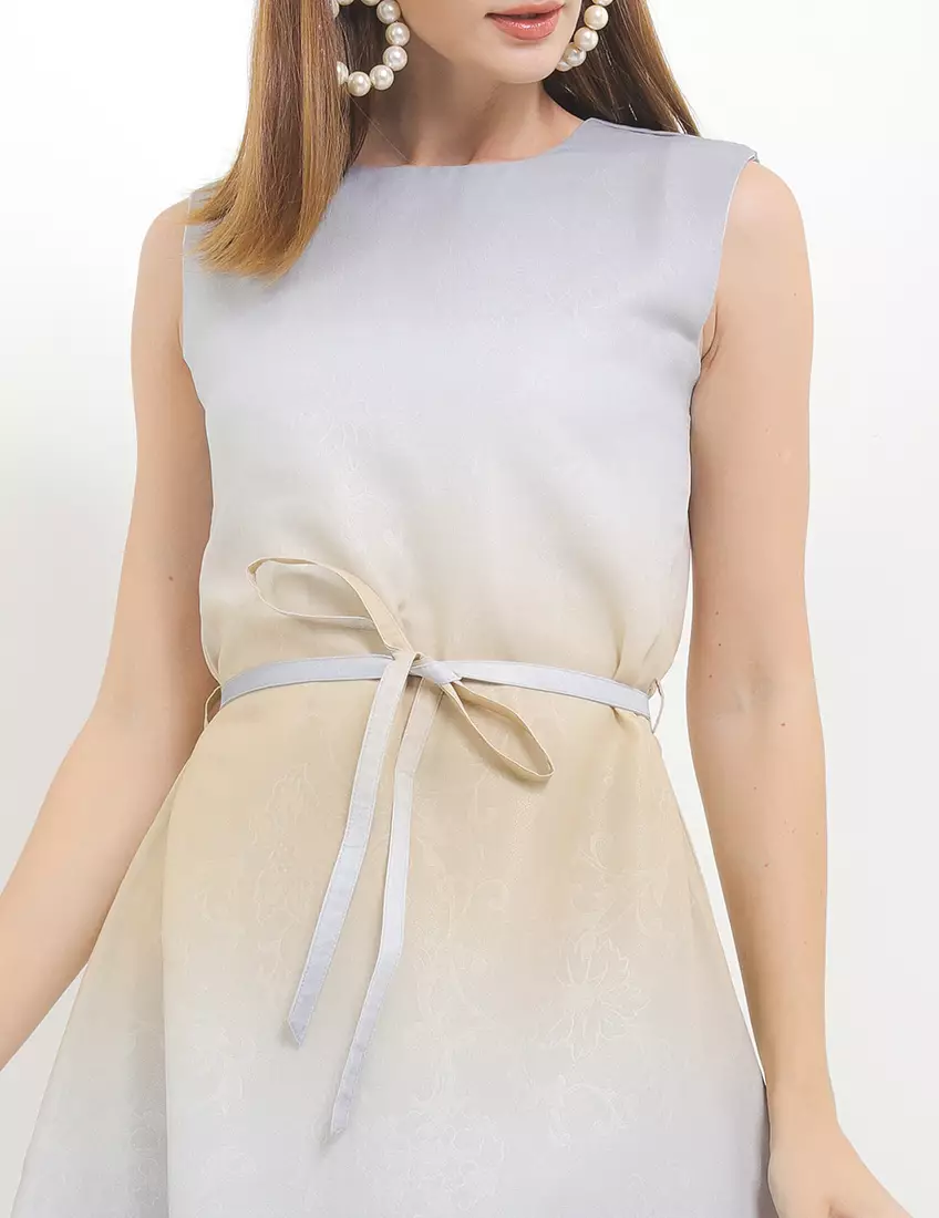 Alenia Dress In Grey Shades