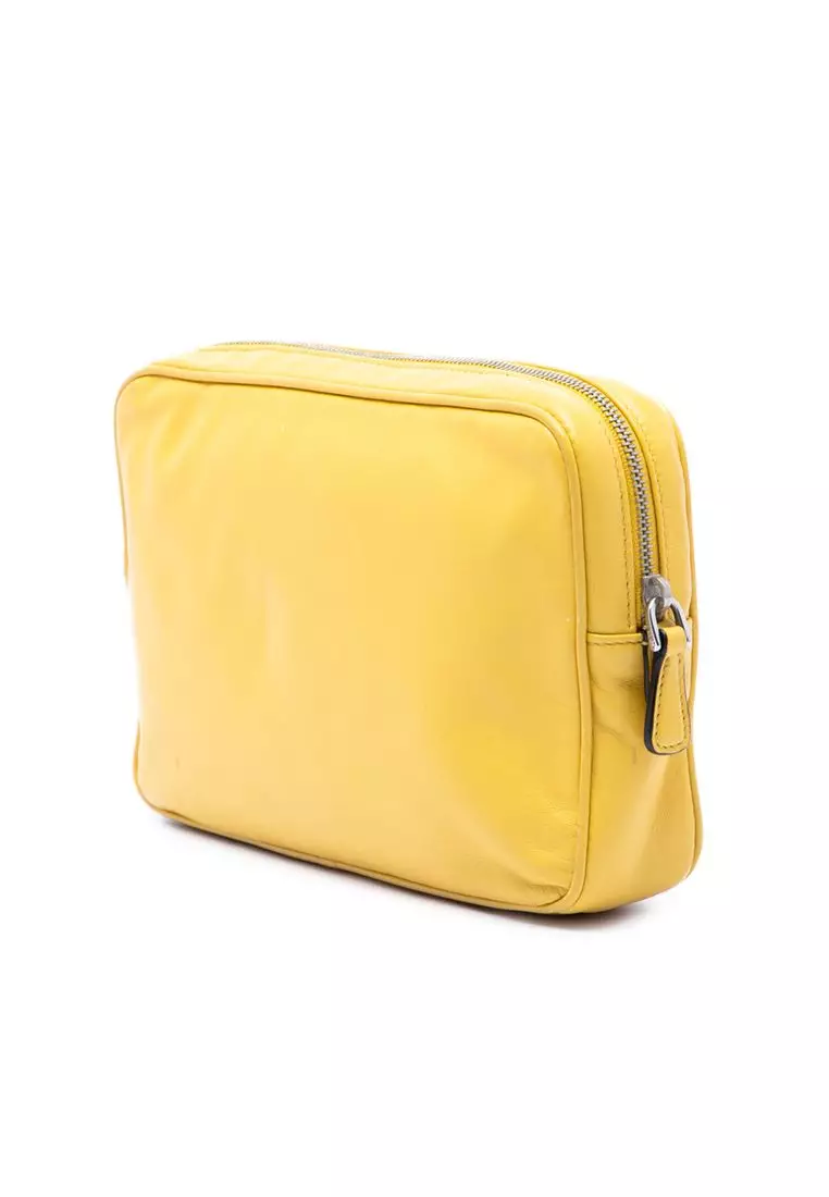 Pre-Loved Prada Leather Wristlet Clutch