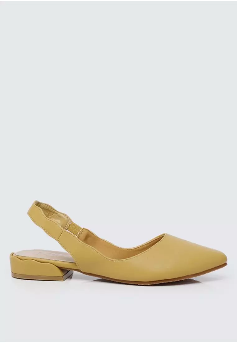 Mustard sale slingback heels
