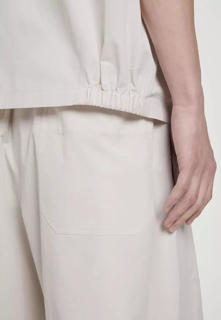 Elasticated Cotton-Twill Shorts