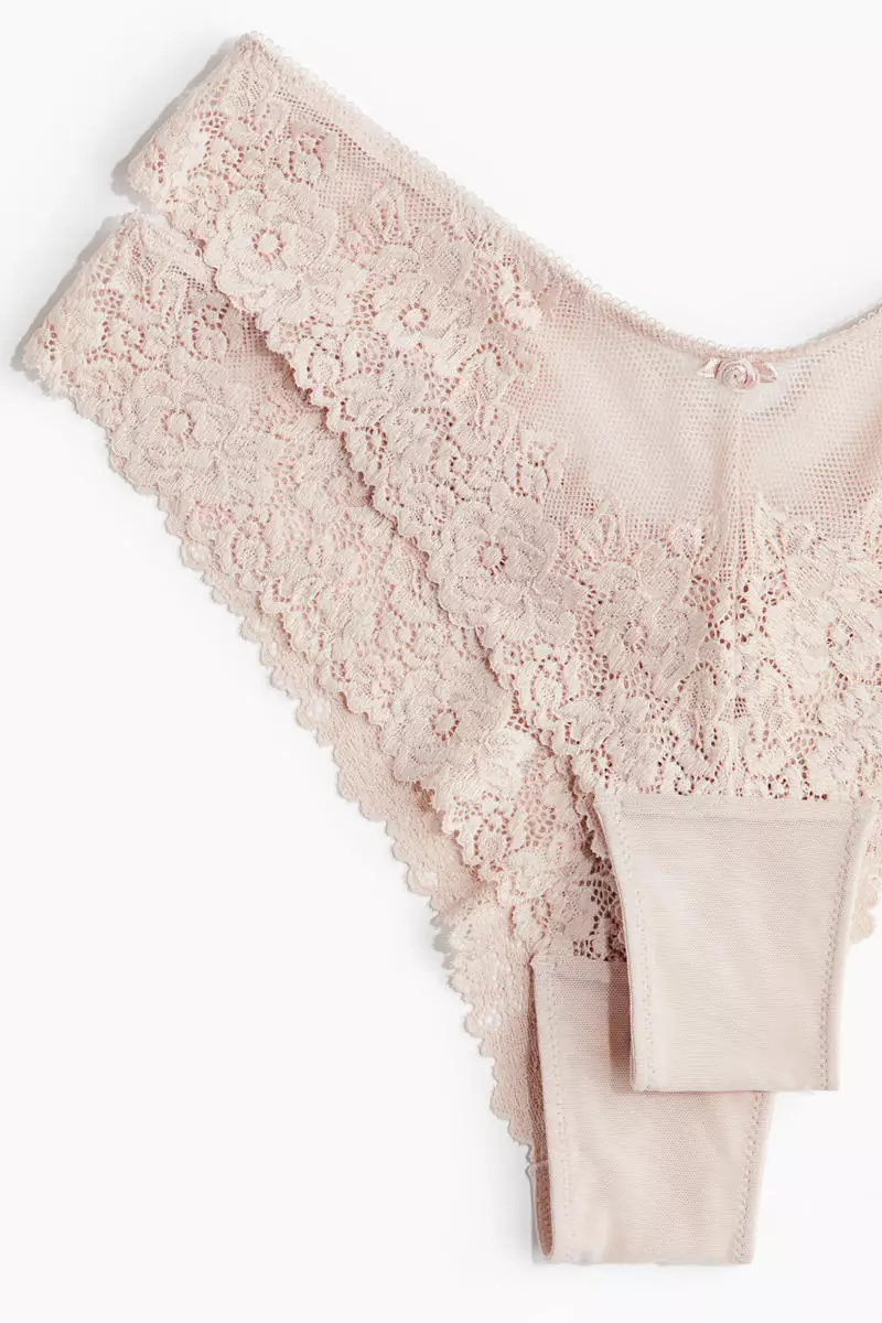 2-pack lace Brazilian briefs