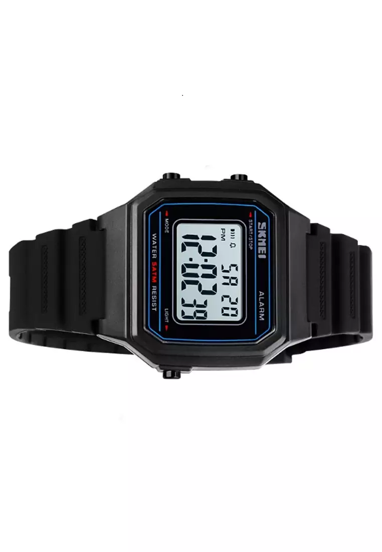 Jam Tangan Digital Pria Waterproof Many Function Strap Tali Material Silicon GN45 ORIGINAL