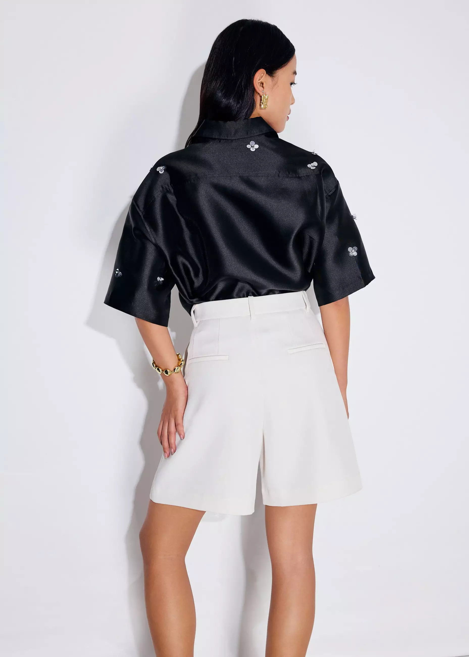 Celana Pendek Wanita - Lana Tailored High Waist Shorts