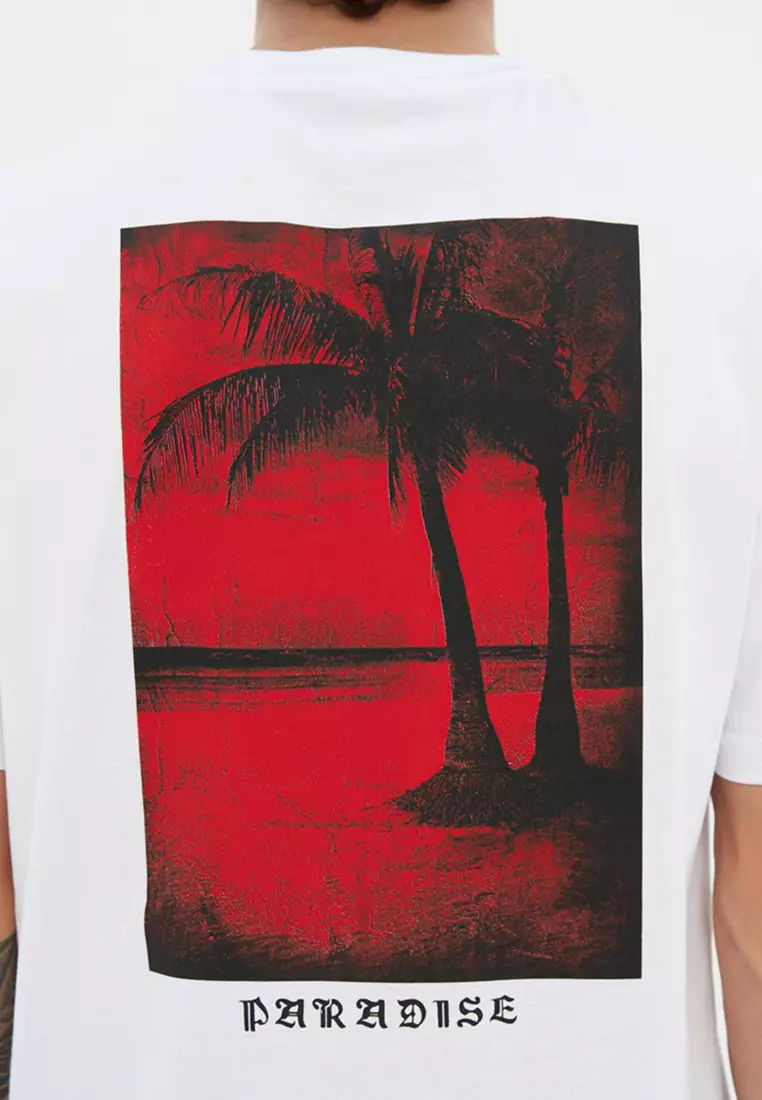 stussy fire palm tee