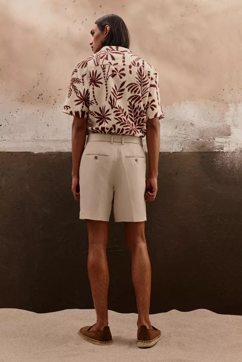 Relaxed Fit Tailored lyocell-blend shorts