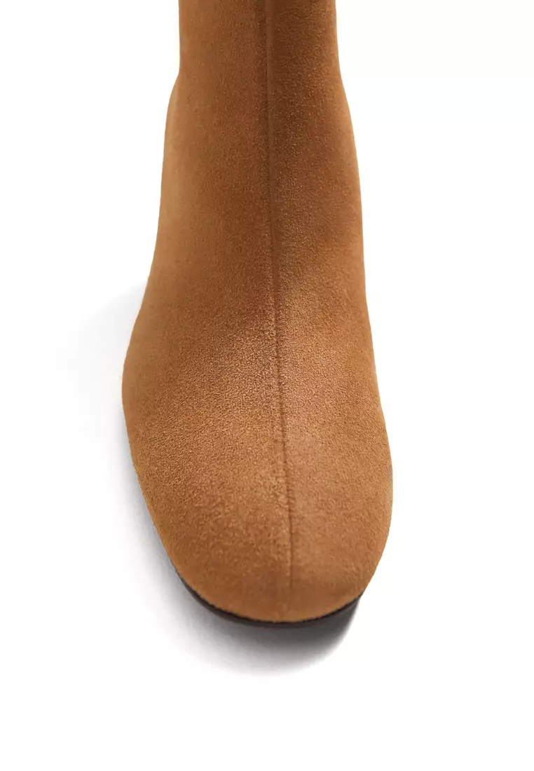 Mango suede hot sale ankle boots