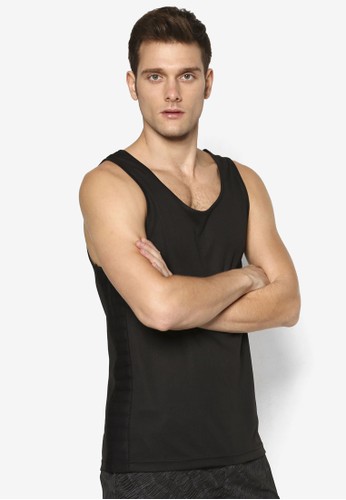 Sports-Quilted Mesh Tank