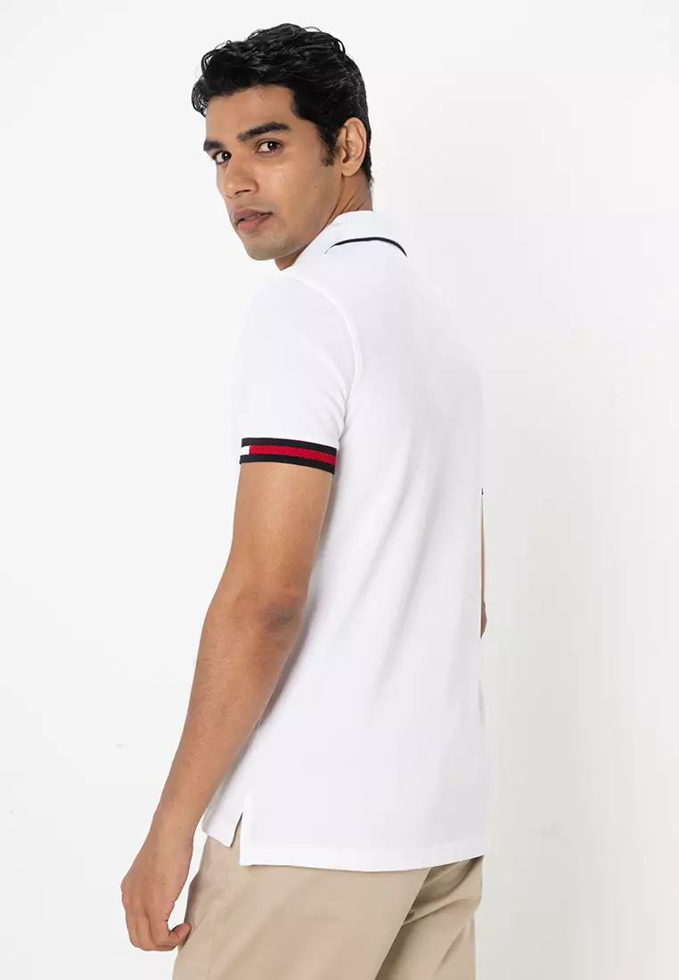 Flag Cuff Slim Fit Polo Shirt - Tommy Mainline