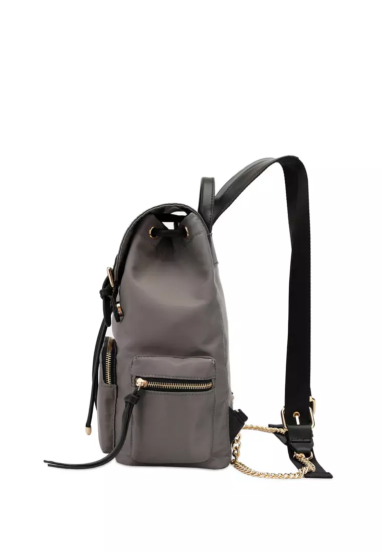 Women's Top Flap Backpack (Tas Ransel Wanita / Tas Punggung Wanita) - Abu-Abu