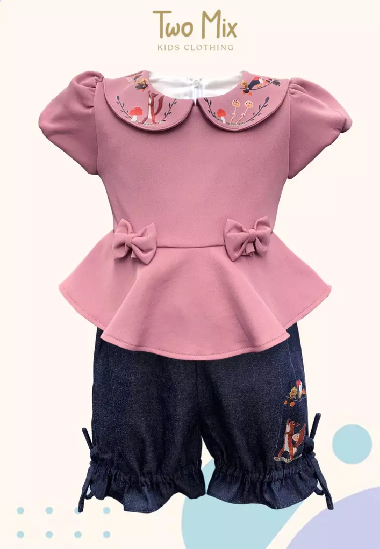 Two Mix - Baju Anak Perempuan - Setelan Anak Cewek Celana Jeans 1-6 Tahun 4305