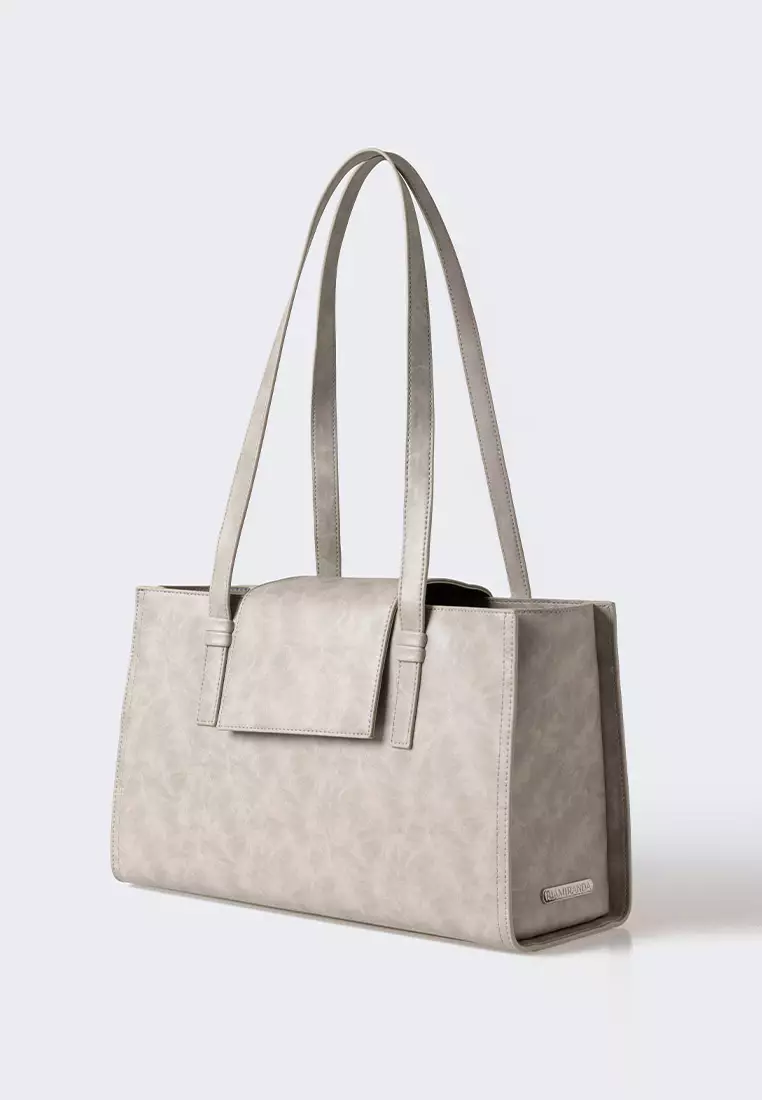 Ria Miranda Silver Nina Medium Box Bag