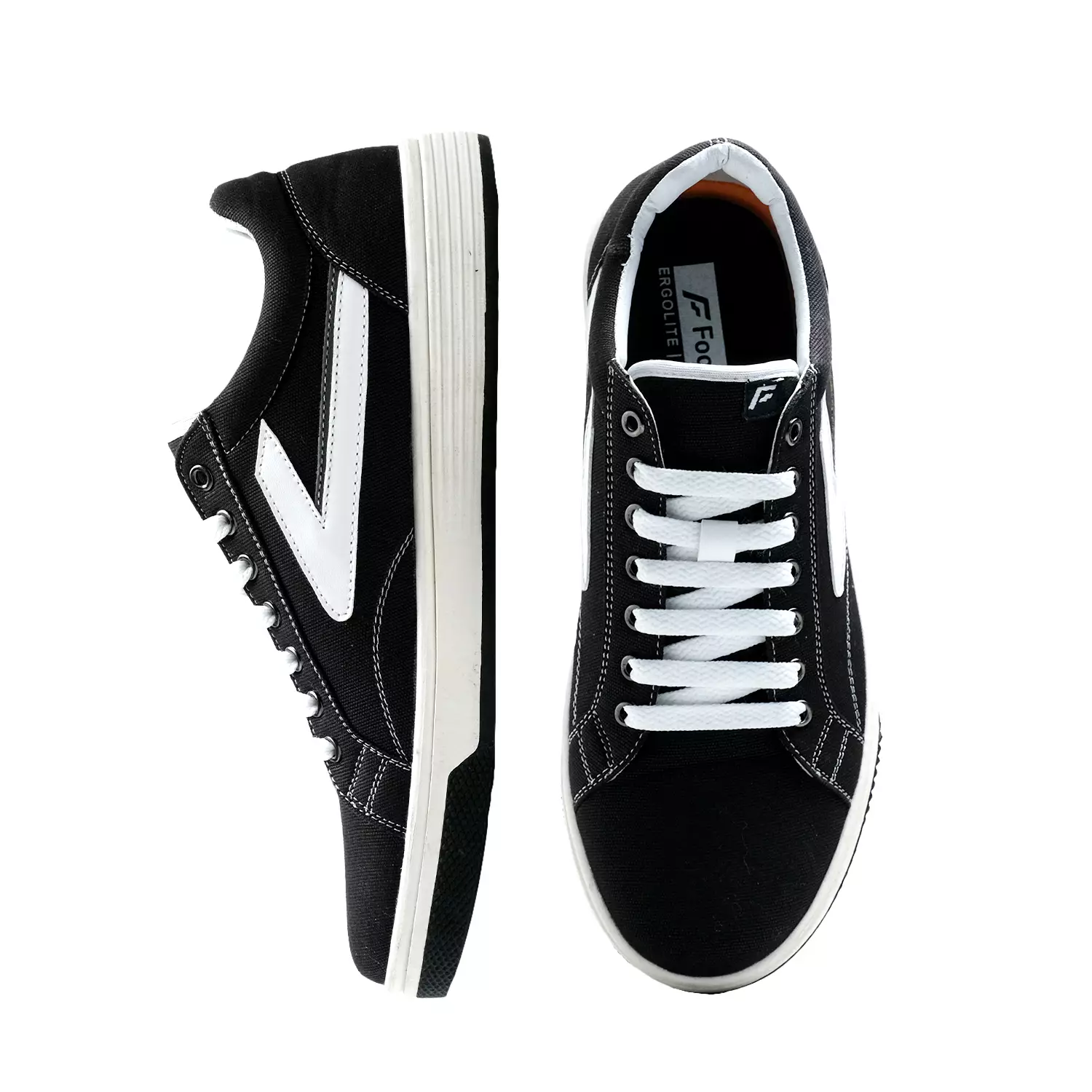 Footstep Footwear Sepatu Pria Sneakers Champ Classic Black White Original Shoes