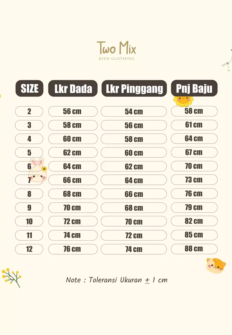 Two Mix Dress Anak Perempuan Bahan Kaos + Kain Katun usia 1-12 Tahun 4182