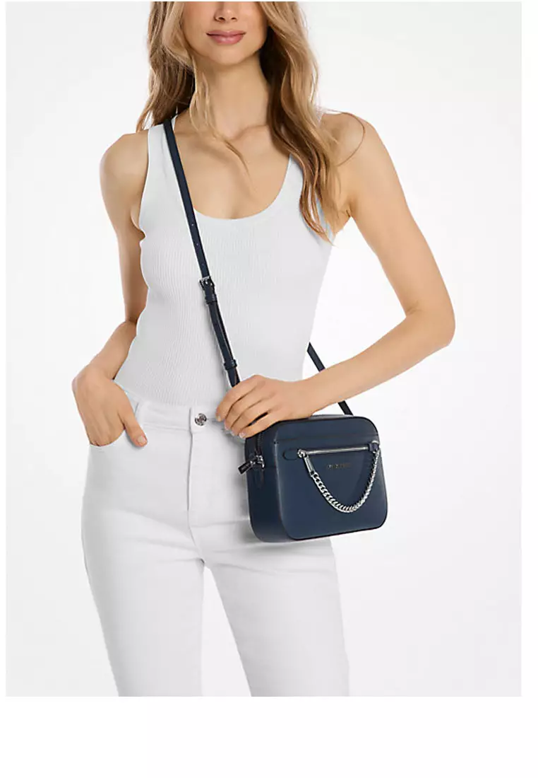 Jet Set Large Saffiano Leather Crossbody Bag