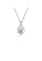 Glamorousky white 925 Sterling Silver Fashion and Elegant Water Drop-shaped Cubic Zirconia Pendant with Necklace F21EDAC9516C2DGS_1