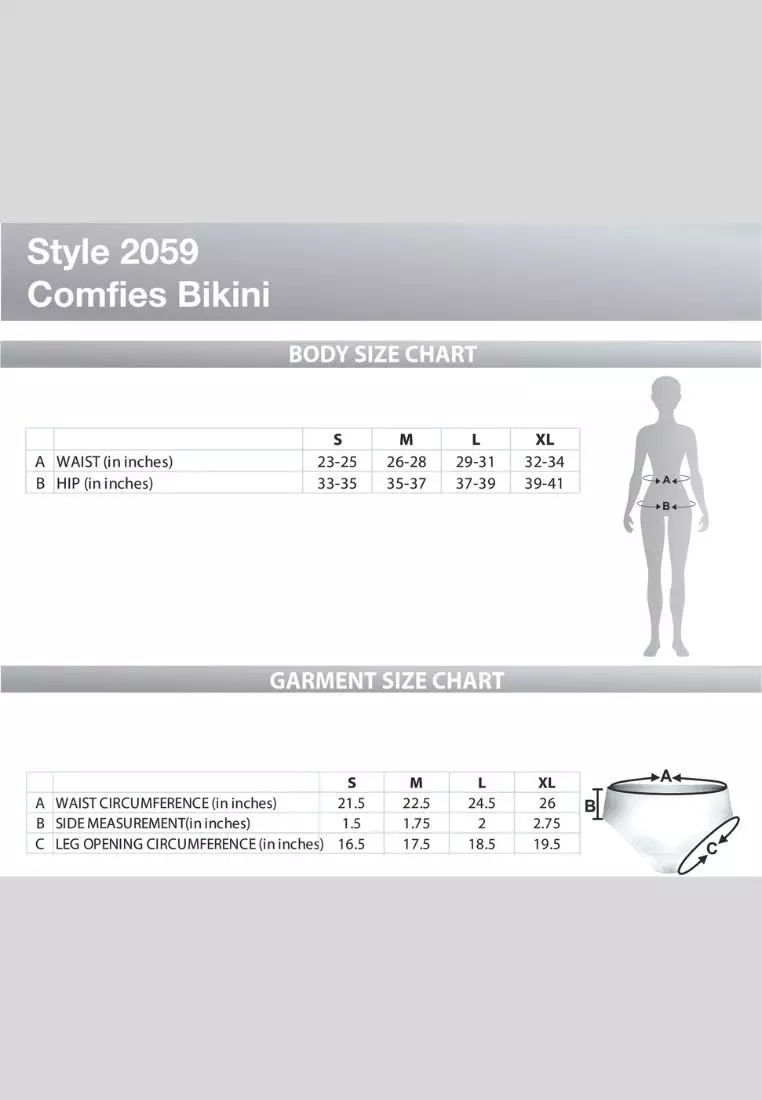 Jockey Comfies Hipster Underwear For Women - 3 Pack Set